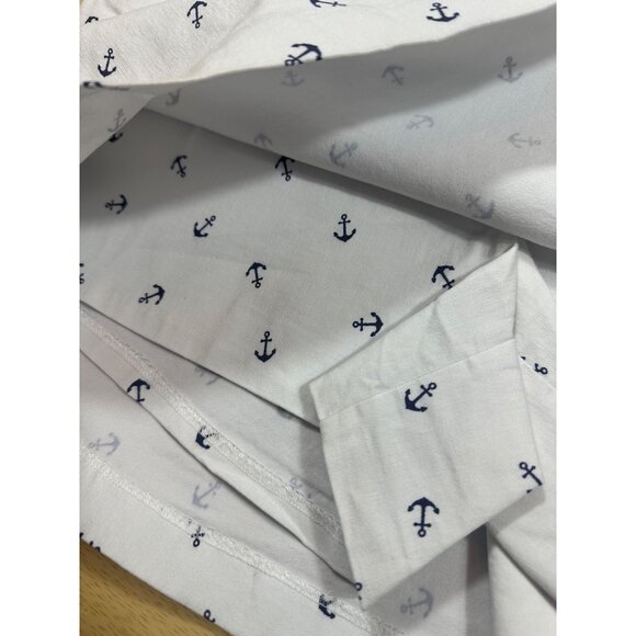 Nautical Skirt Anchor Pattern White Size 12 - Picture 2 of 6